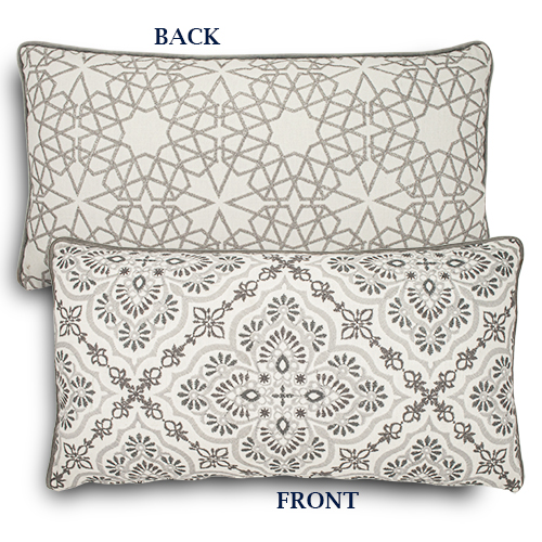 embroidered cotton cushion ( 30 cm * 60 cm ) 2 pieces